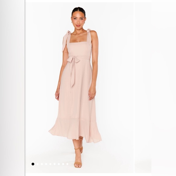 Worn Once! Claire Midi Dress - no alterations were made - Picture 9 of 15